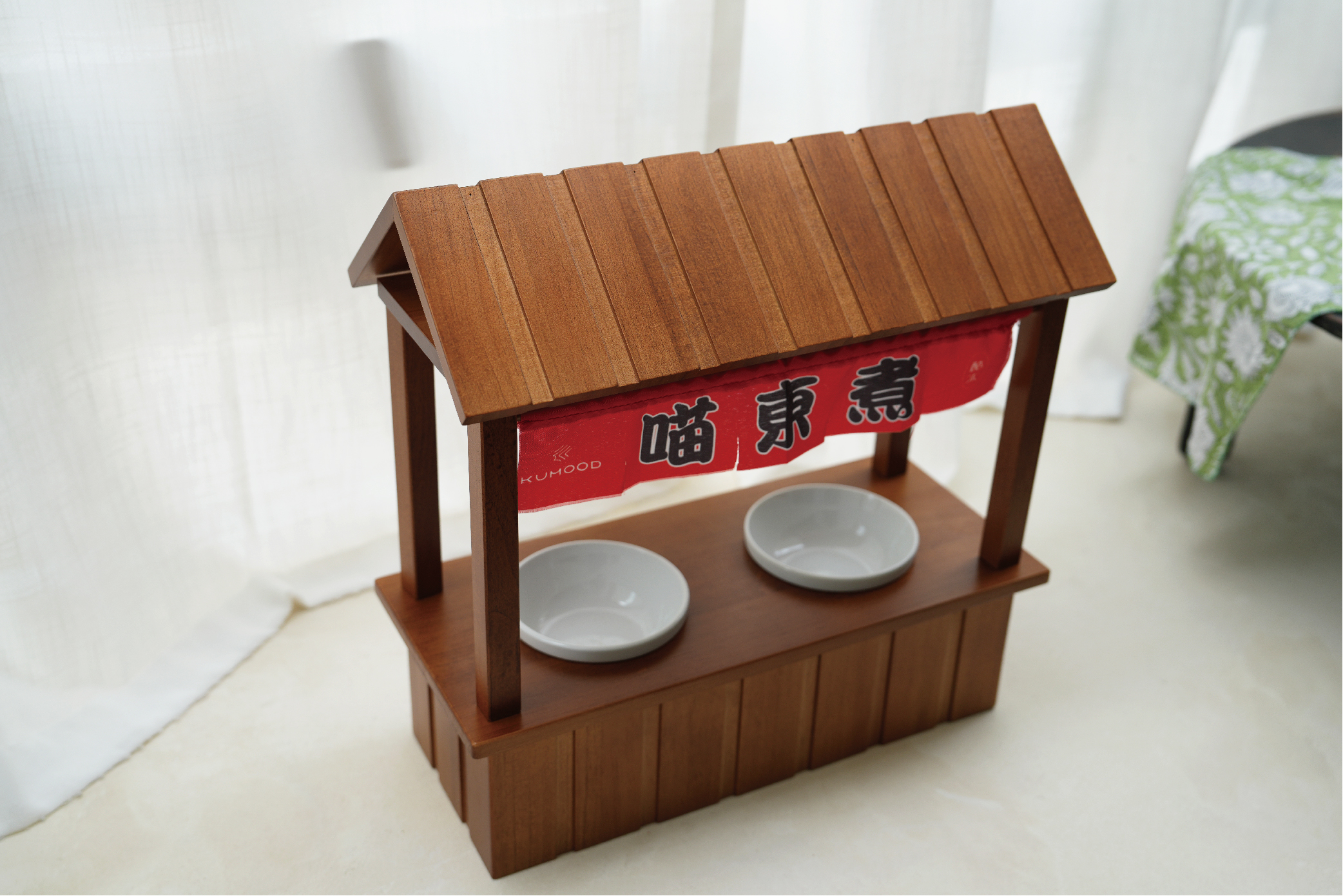 酷木造型寵物碗架 喵東煮 產品介紹第一張照片