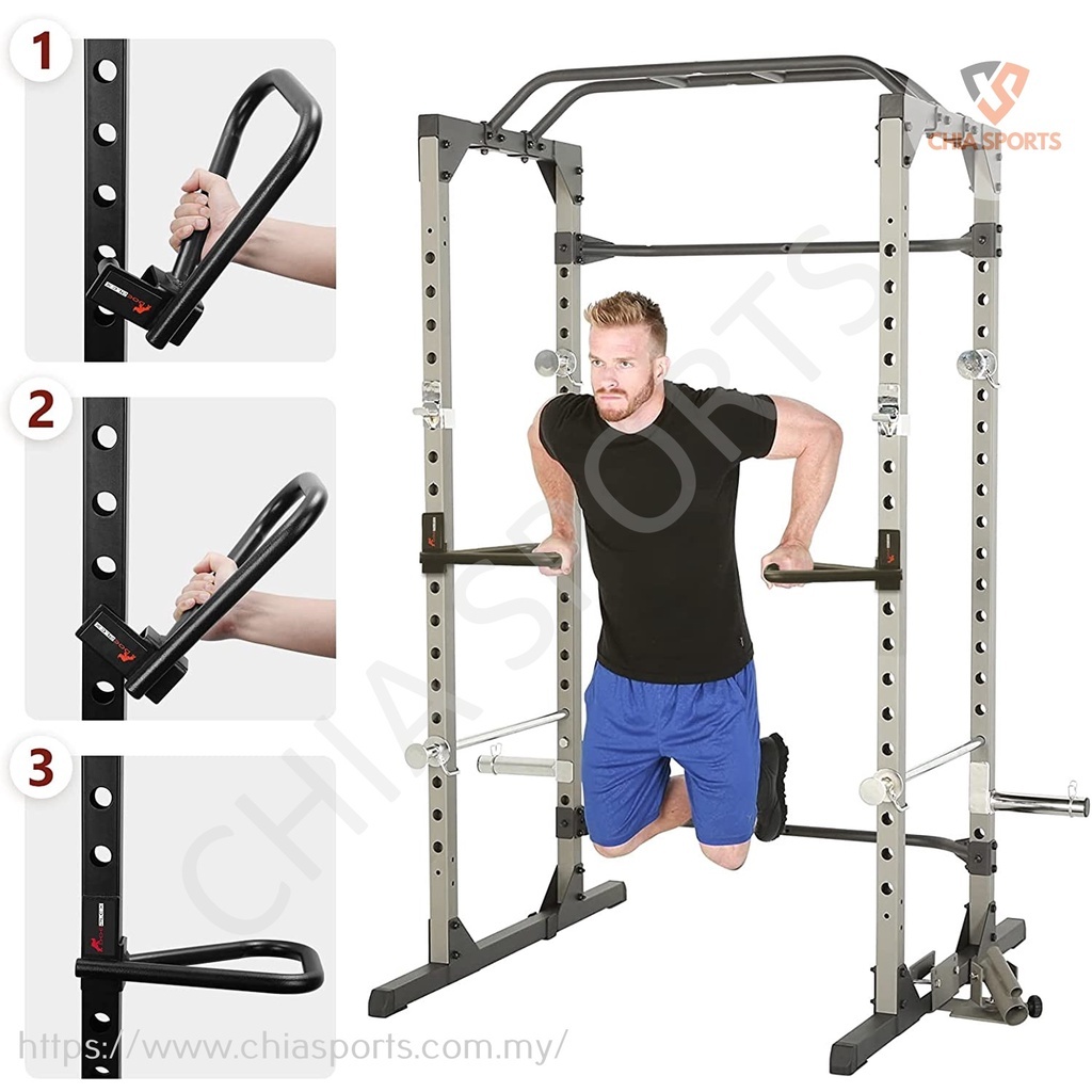 3x3 Rack Attachments Dip Bar Attachment For Power Rack - 3 Grip ...