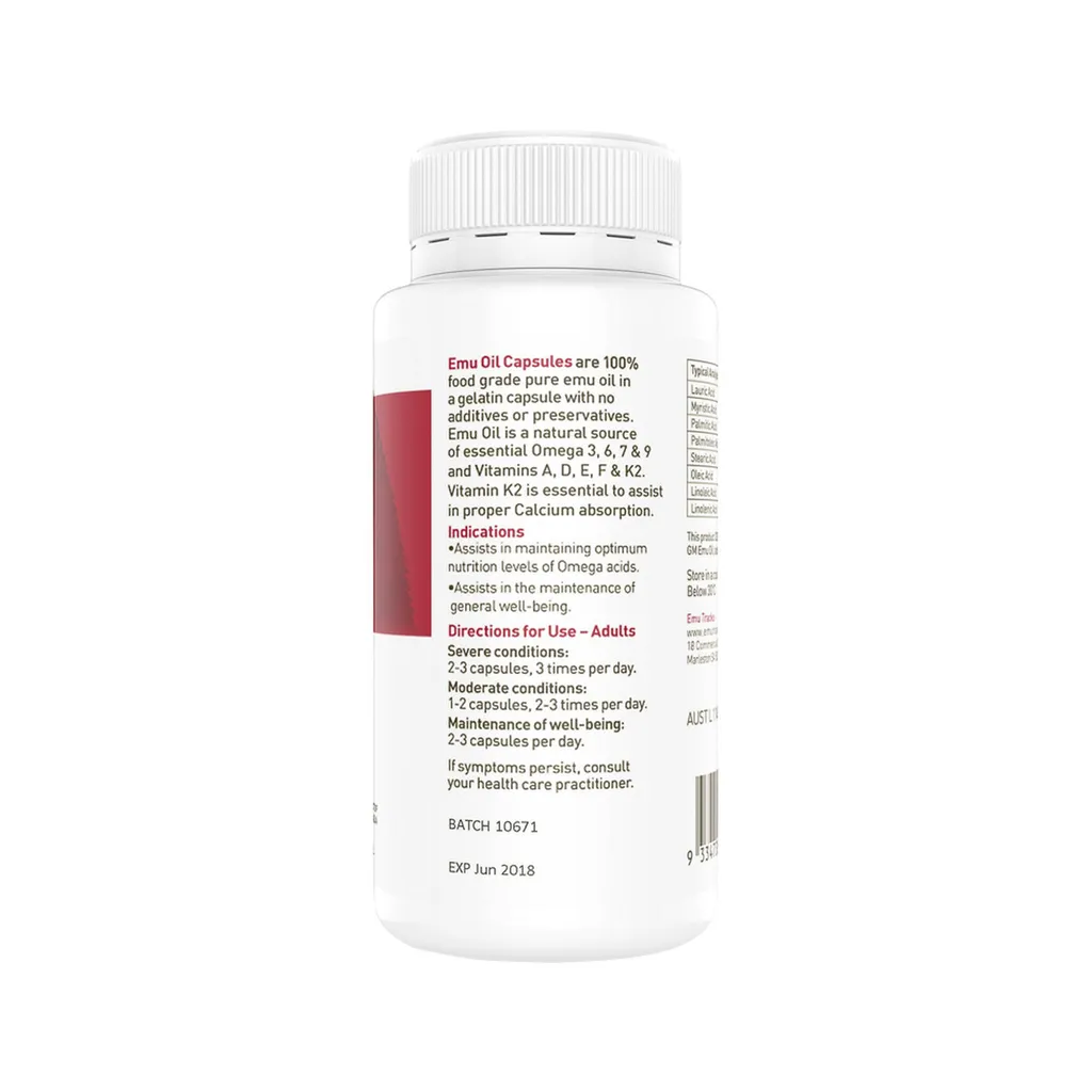 Emu Tracks Emu Oil 750mg Capsules 100c_media-04