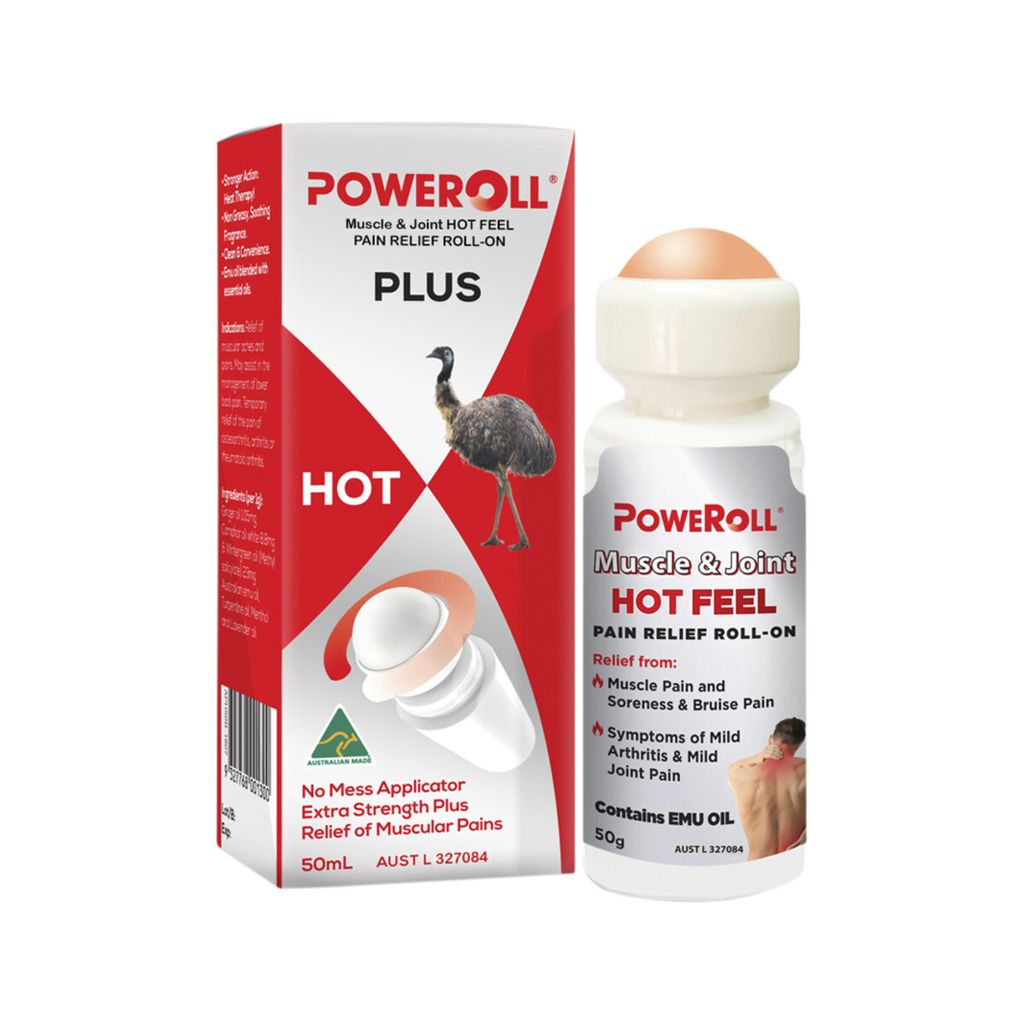 PoweRoll Pain Relief Plus Oil Hot Feel Roll On 50ml_media-01 (1)