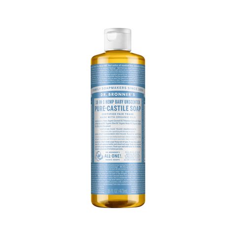Dr. Bronner's Pure Castile Soap Liquid (Hemp 18 in 1) Unscented (Baby) 473ml_media-01