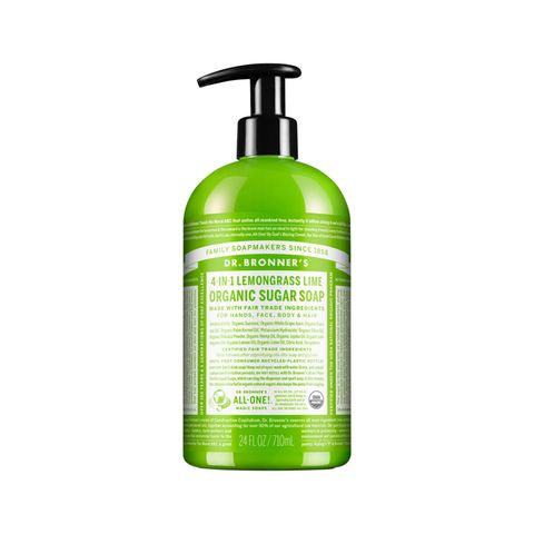 Dr. Bronner's Organic Sugar Soap Lemongrass Lime (Pump) 710ml_media-01