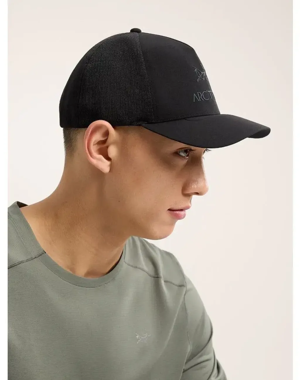 S24-X000007763-Bird-Word-Trucker-Curved-Hat-Black-Graphite-Side-View_900x