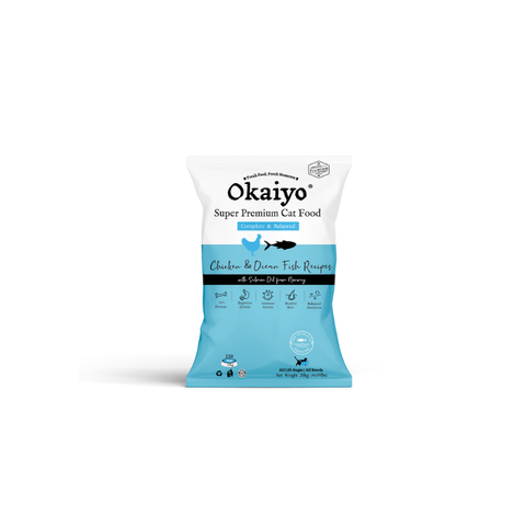 Okaiyo Cat Food 20kg Front