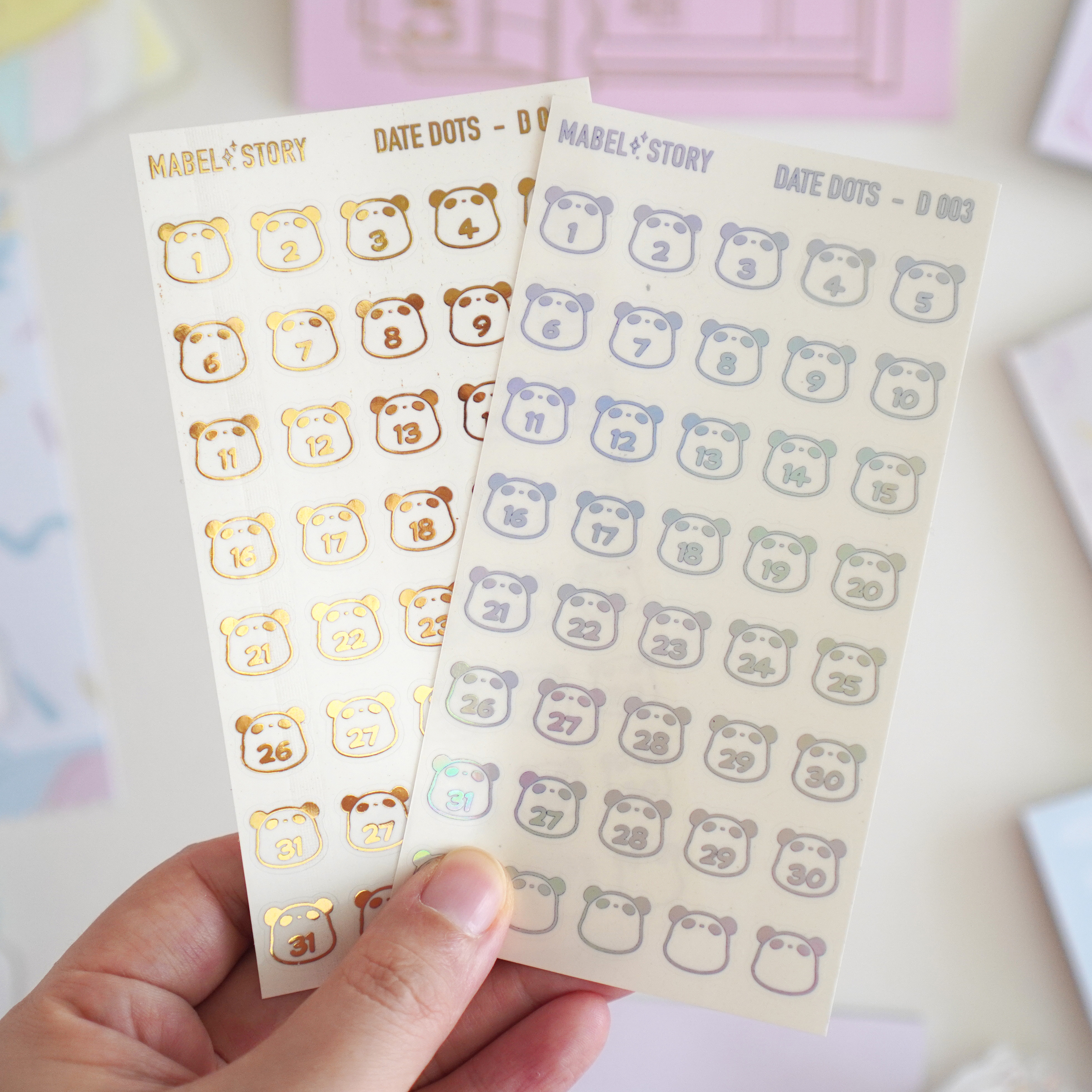 Gold Metallic Date Dots Planner Stickers 3/8 Inch Silver Foiled Number  Stickers Color Coding Date Covers Planner Dates Stickers for Customizing