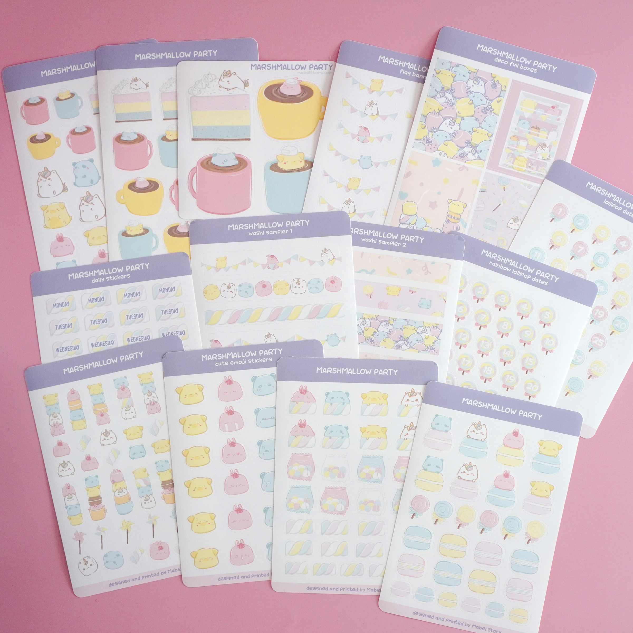 Marshmallow Party Cute Washi Tapes