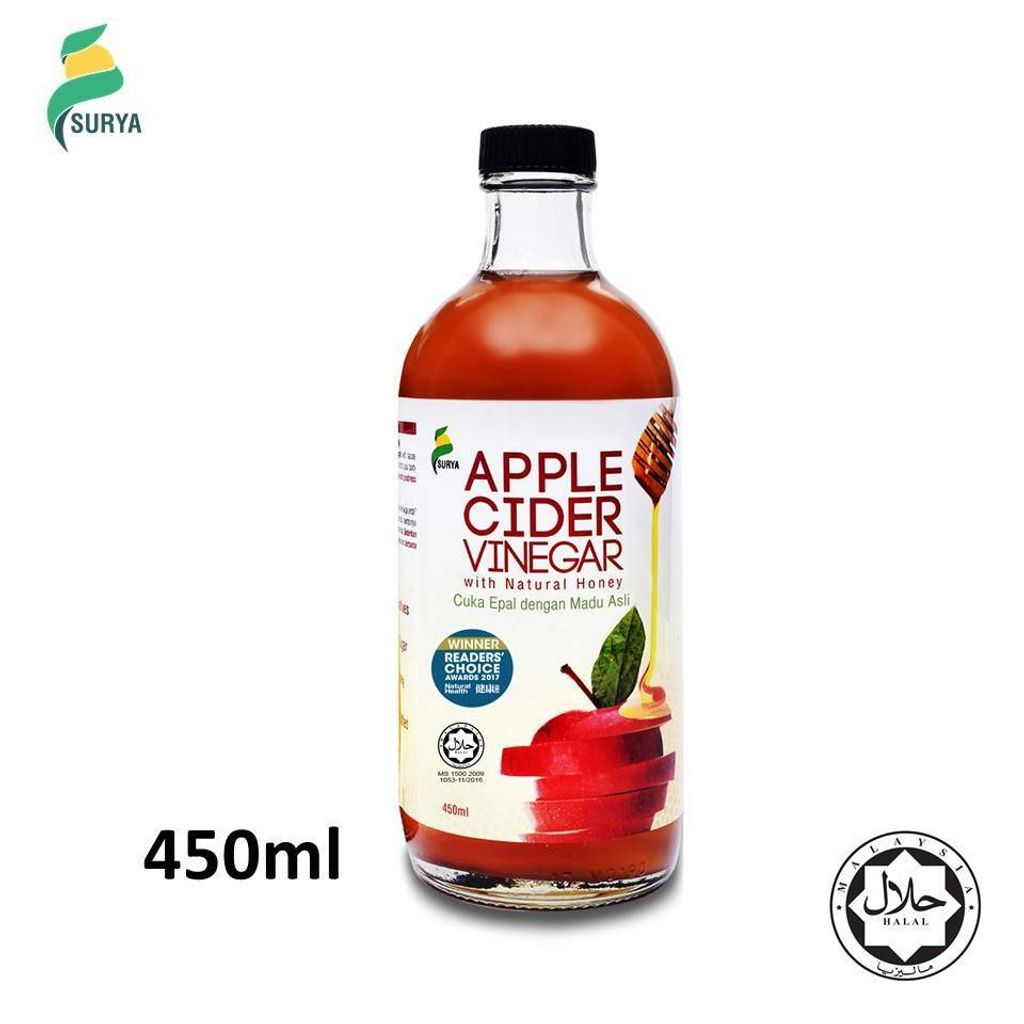 Surya Cuka Epal Sider Dengan Madu Asli 450ml Jualmore My