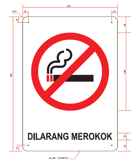 Dilarang Merokok Sign