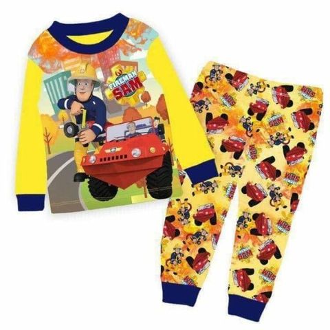 Firefighter Costume Fireman Sam Pajamas Boys Pajamas Fireman Sam
