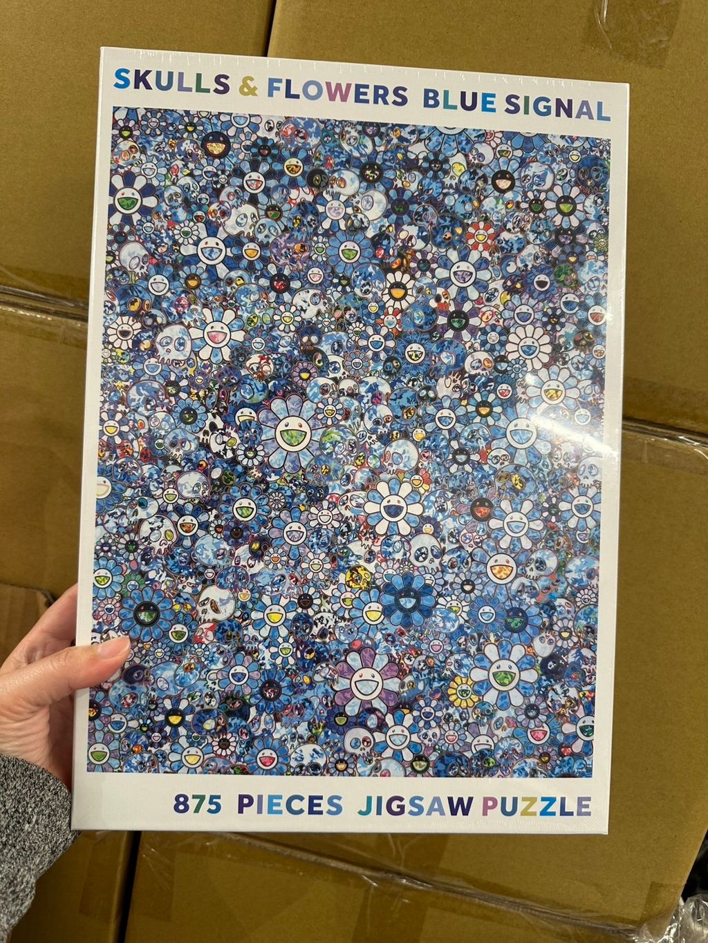 現貨_日本村上隆Skulls & Flowers Blue Signal 拼圖875片– 幾何 現貨_日本村上隆Skulls & Flowers Blue Signal 拼圖875片– 幾何