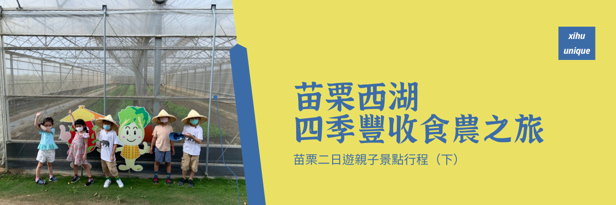 西湖有恁Unique|苗栗西湖四季豐收食農之旅|苗栗二日遊親子景點行程(下)
