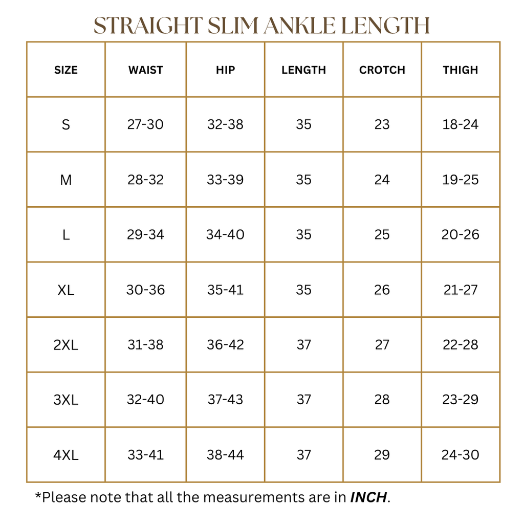 STRAIGHT SLIM ANKLE LEN