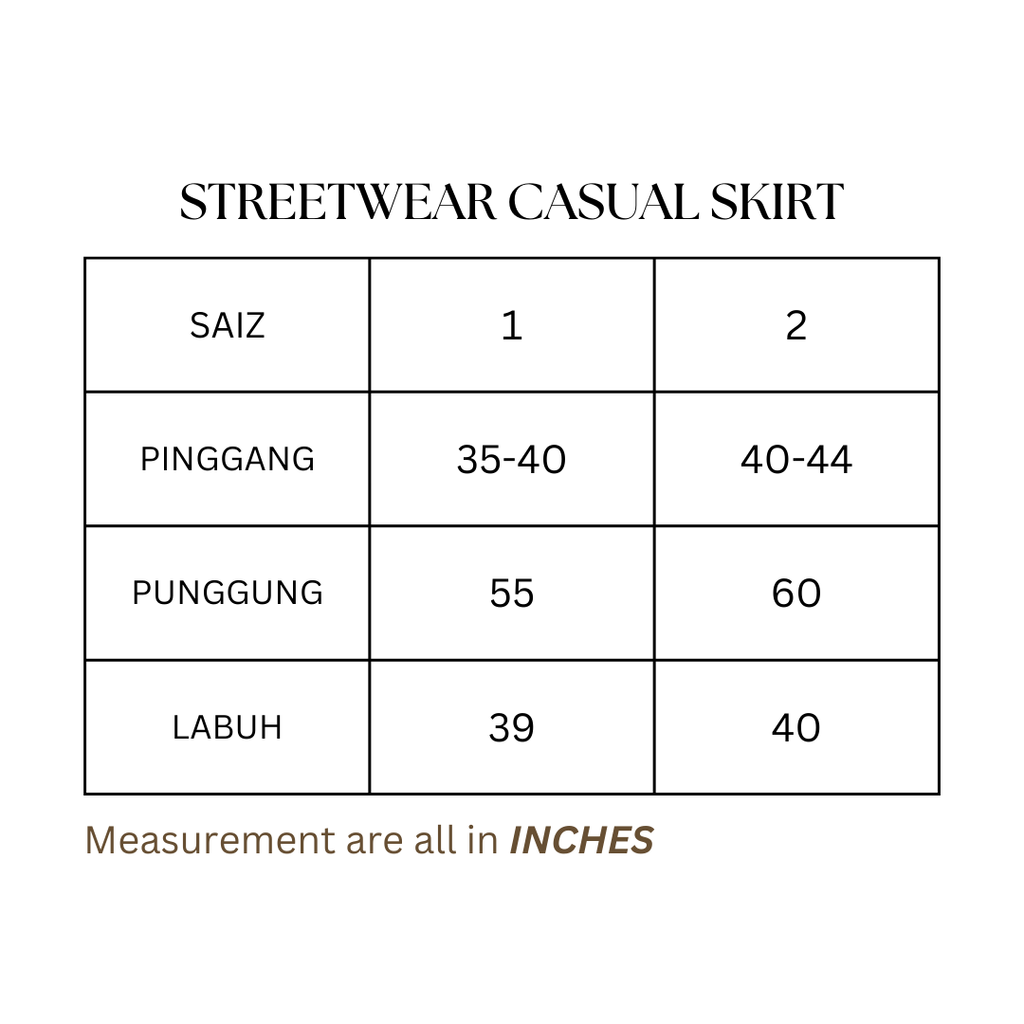 STREETWEAR CASUAL SKIRT