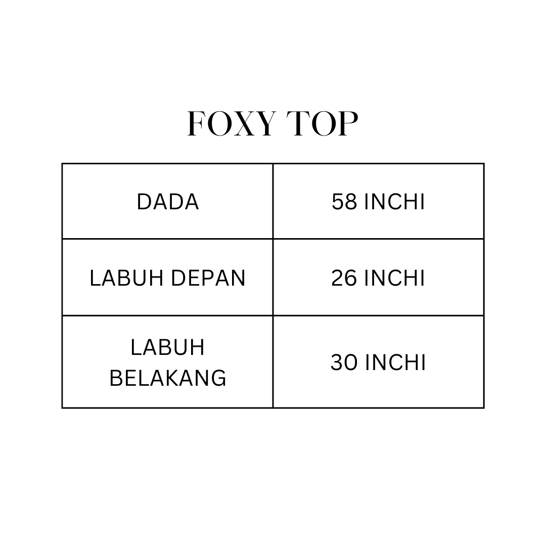 FOXY TOP