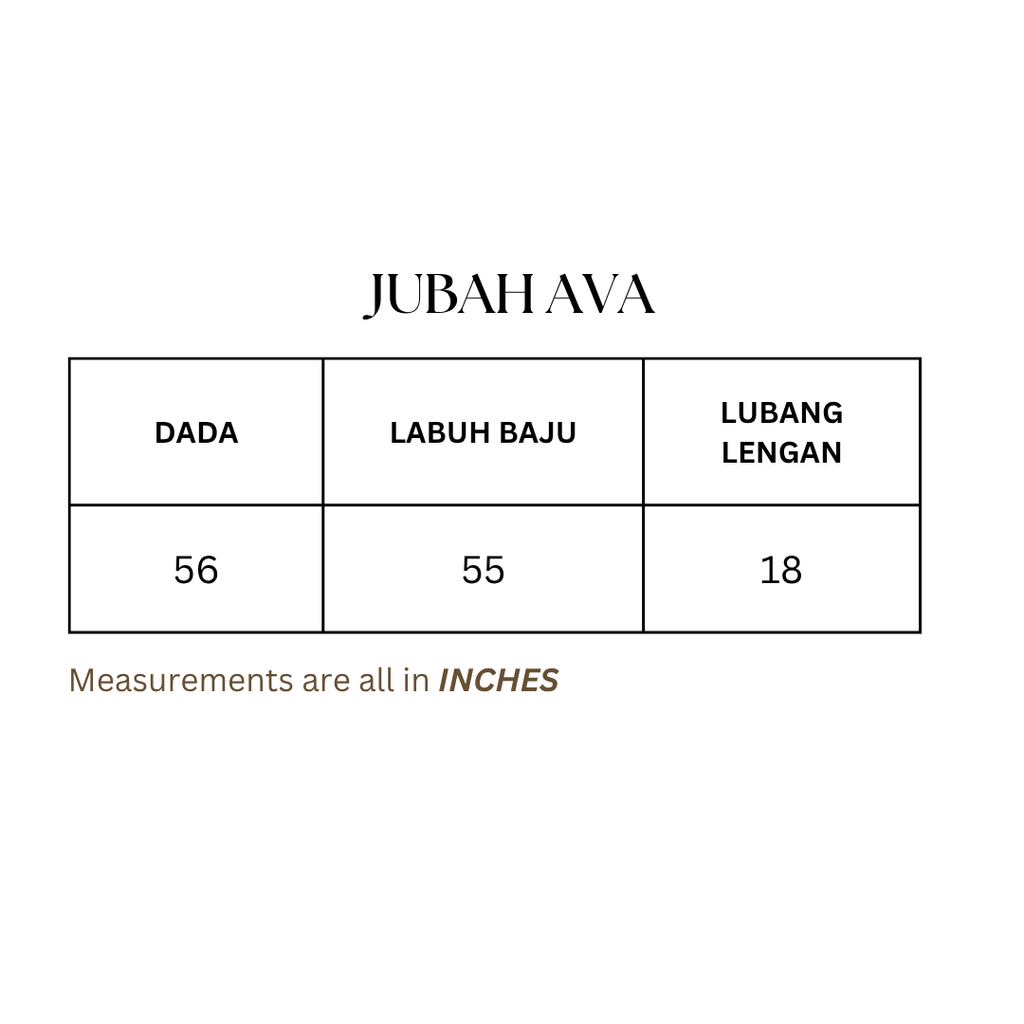 JUBAH AVA
