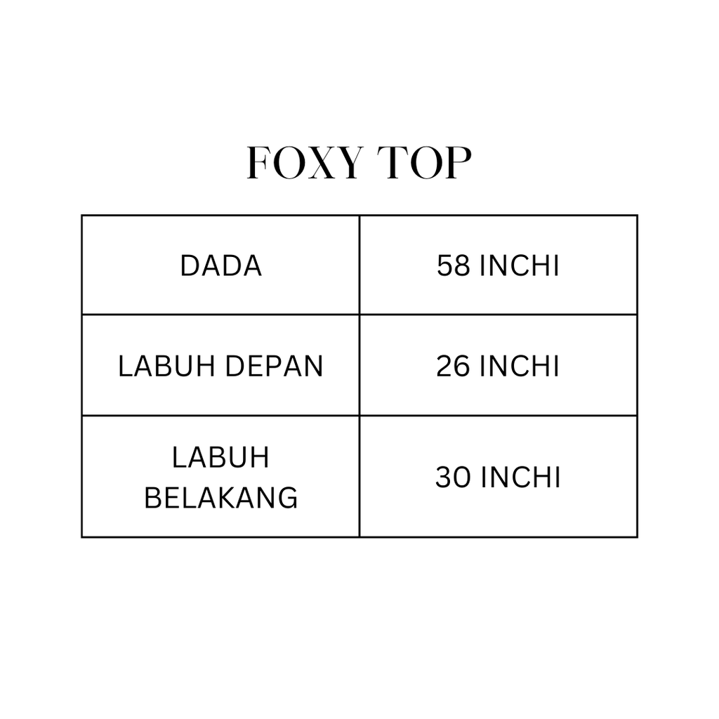 FOXY TOP