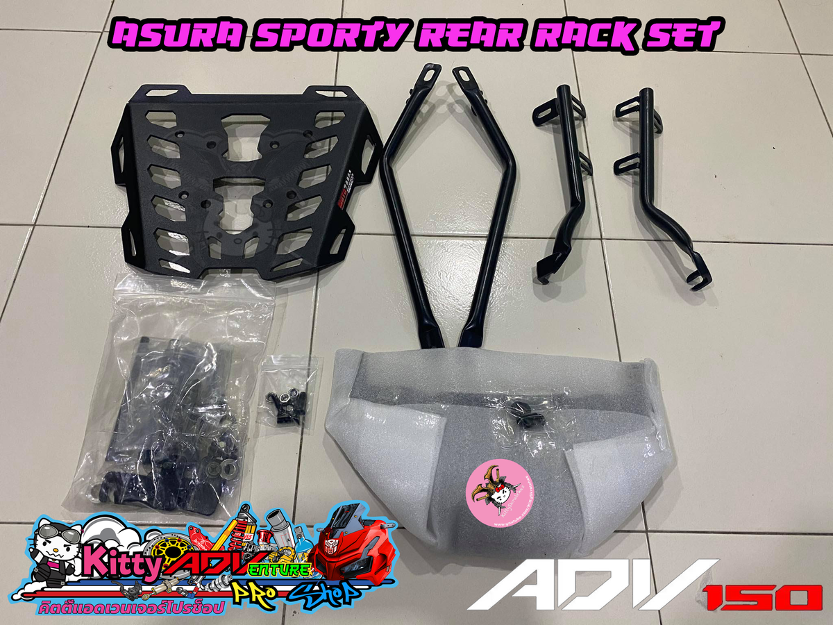 Unboxing and How-to install AsurA Sporty Rear Rack Set