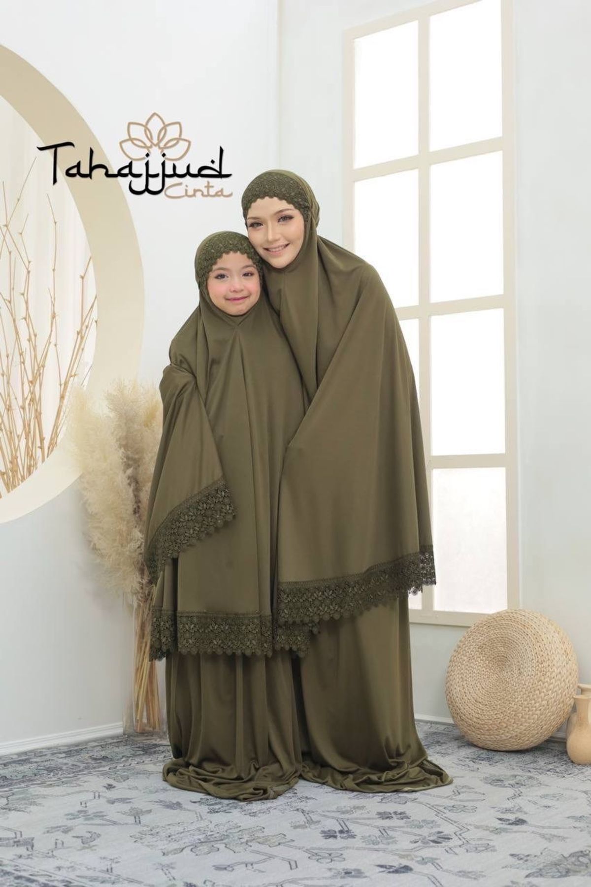 TELEKUNG LACE TERBARU SET SEDONDON IBU ANAK
