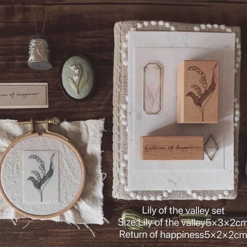 屋外森集 Lily Of Valley 鈴蘭花印章 紙上旅行 Traveling On Paper