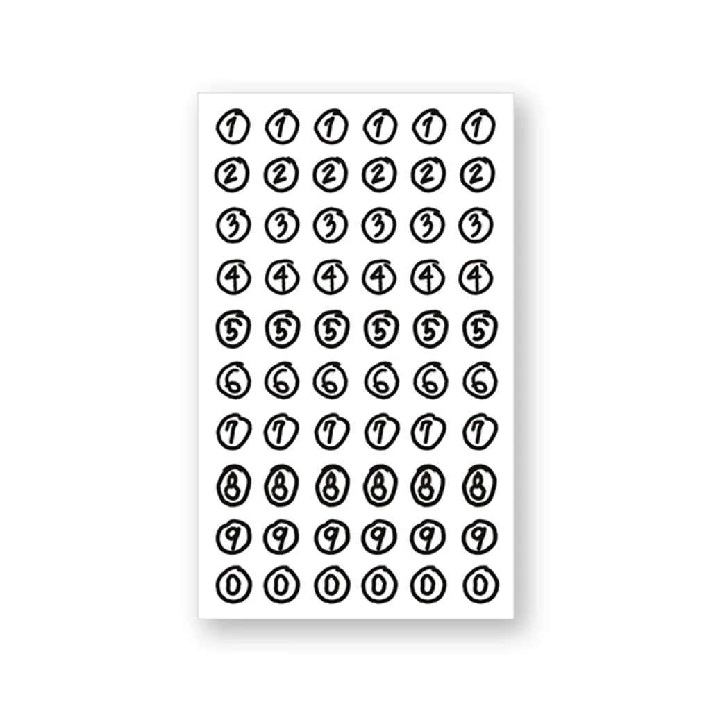 Number sticker 08