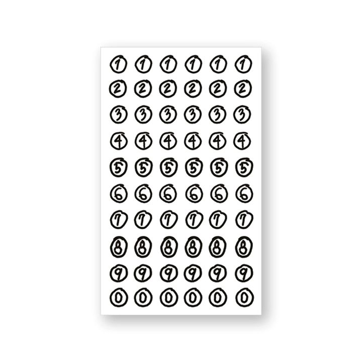 Number sticker 08