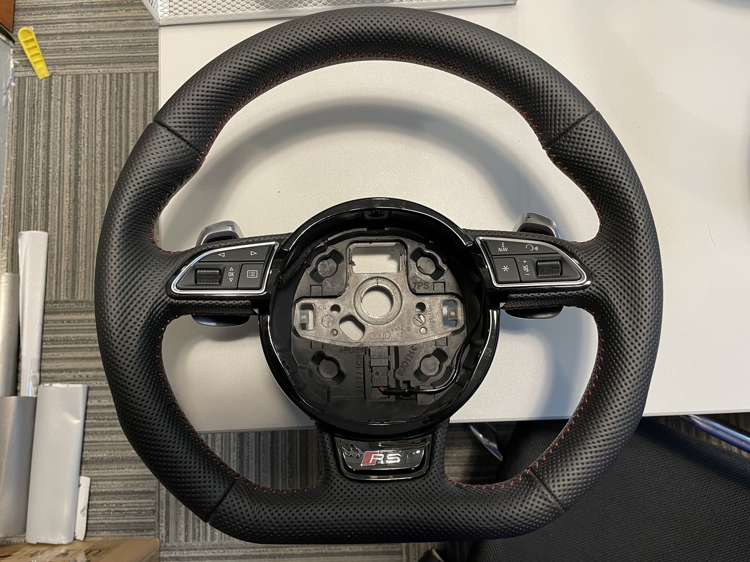 Audi A3 8V pre facelift steering wheel without airbag – Modhub Steering ...