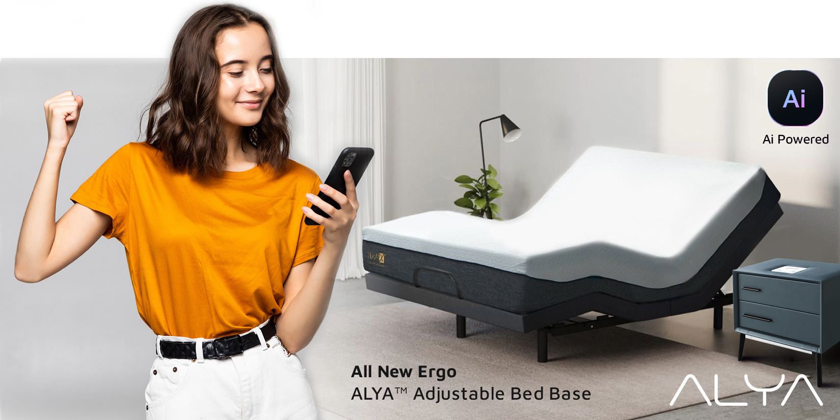 ALYA adjustable bed base operation app guide