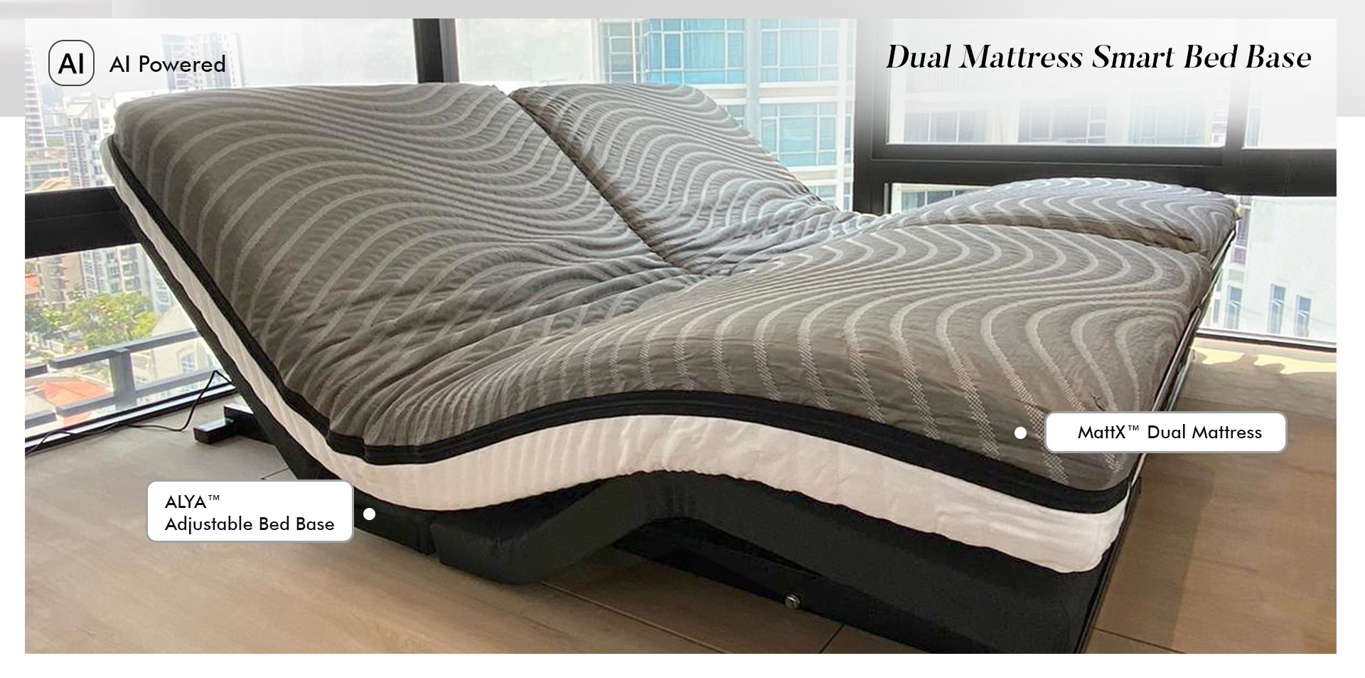 Dual Mattress Smart Bed Base Bundle