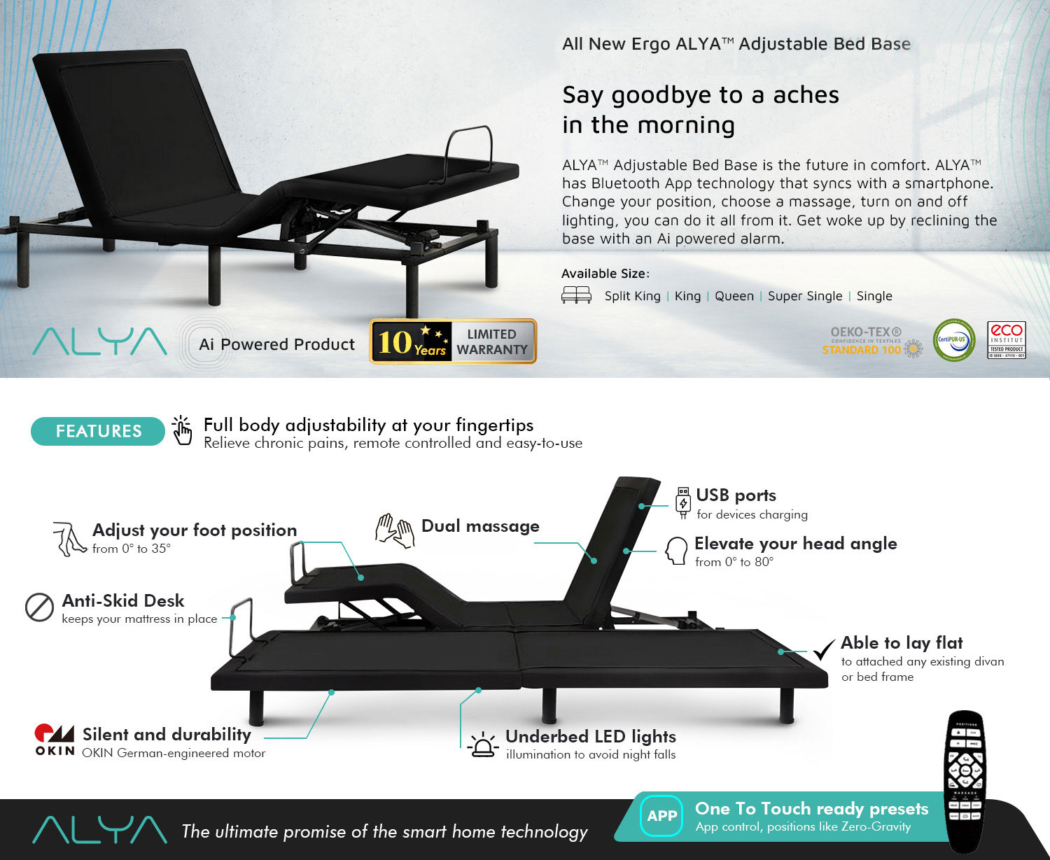 alya-adjustable-bed-base-features