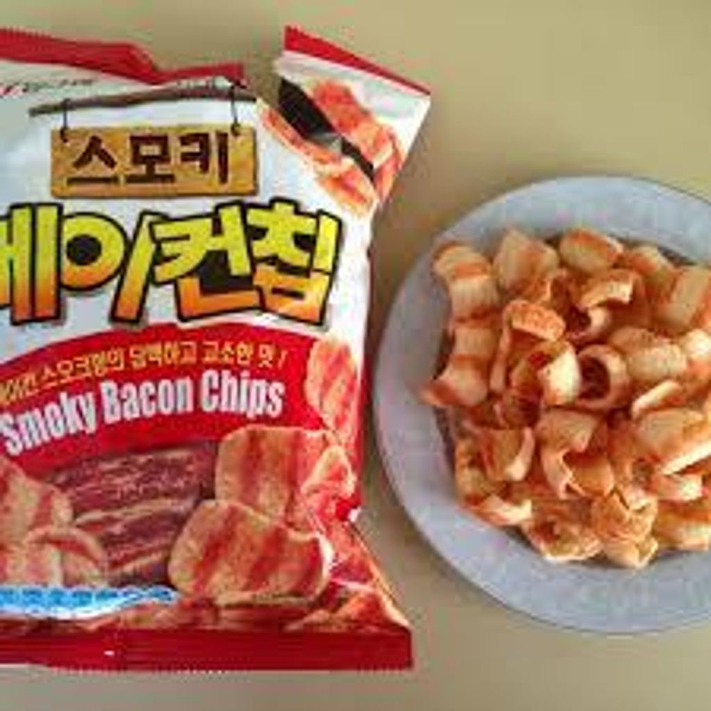 Korea Binggrae Smoky Bacon Chip Snack Original 70g 烟熏培根零食 빙그레 돌아온 스모키 ... Korea Binggrae Smoky Bacon Chip Snack Original 70G 烟熏培根零食 빙그레 돌아온 스모키 ...
