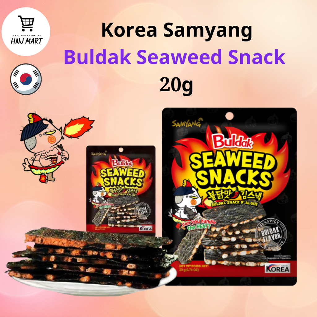Korea Samyang Buldak Seaweed Snack 20g Hot Chicken Seaweed Snack Spicy Seaweed Snack HNJ MART