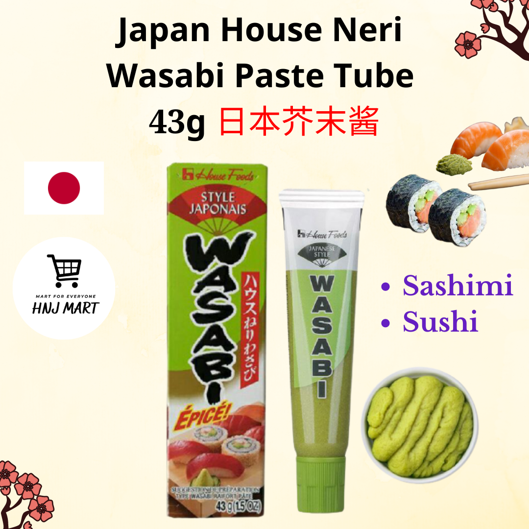 Japan House Neri Wasabi Tube 43g Wasabi Paste Garlic Paste Ginger
