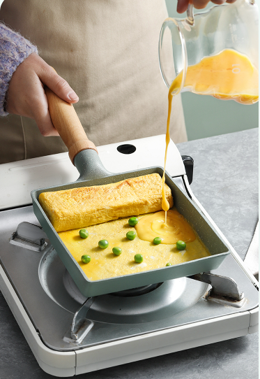1pc Tamagoyaki Pan, Square Egg Pan Japanese Omelette Pan Nonstick Aluminum  Cookware PFOA Free All Stoves Compatible Induction Compatible Omelet Maker