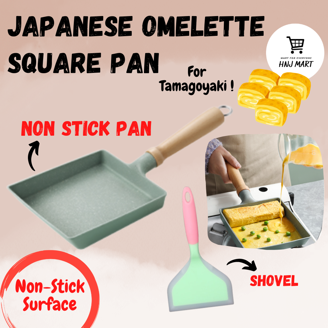 1pc Square Egg Pan Omelette Pan Nonstick Granite Stone Cookware All Stoves  Compatible Induction Compatible Omelet Maker, Cookware, Kitchenware,  Kitchen Items