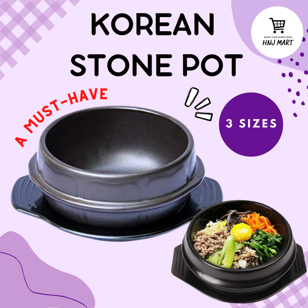  Dolsot Korean Stone Bowl Clay Pots For Cooking Korean Pot  Ceramic Cooking Pot Korean Stone Pot Korean Bowl Onggi Kimchi Pot Stone  Donabe Pot Crazy Claypot Ttukbaegi Pot With Lid 뚝배기 (