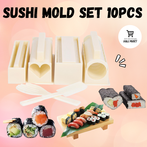 7pcs/set Sushi Mold, Beginner Sushi Production Kit, Plastic Sushi