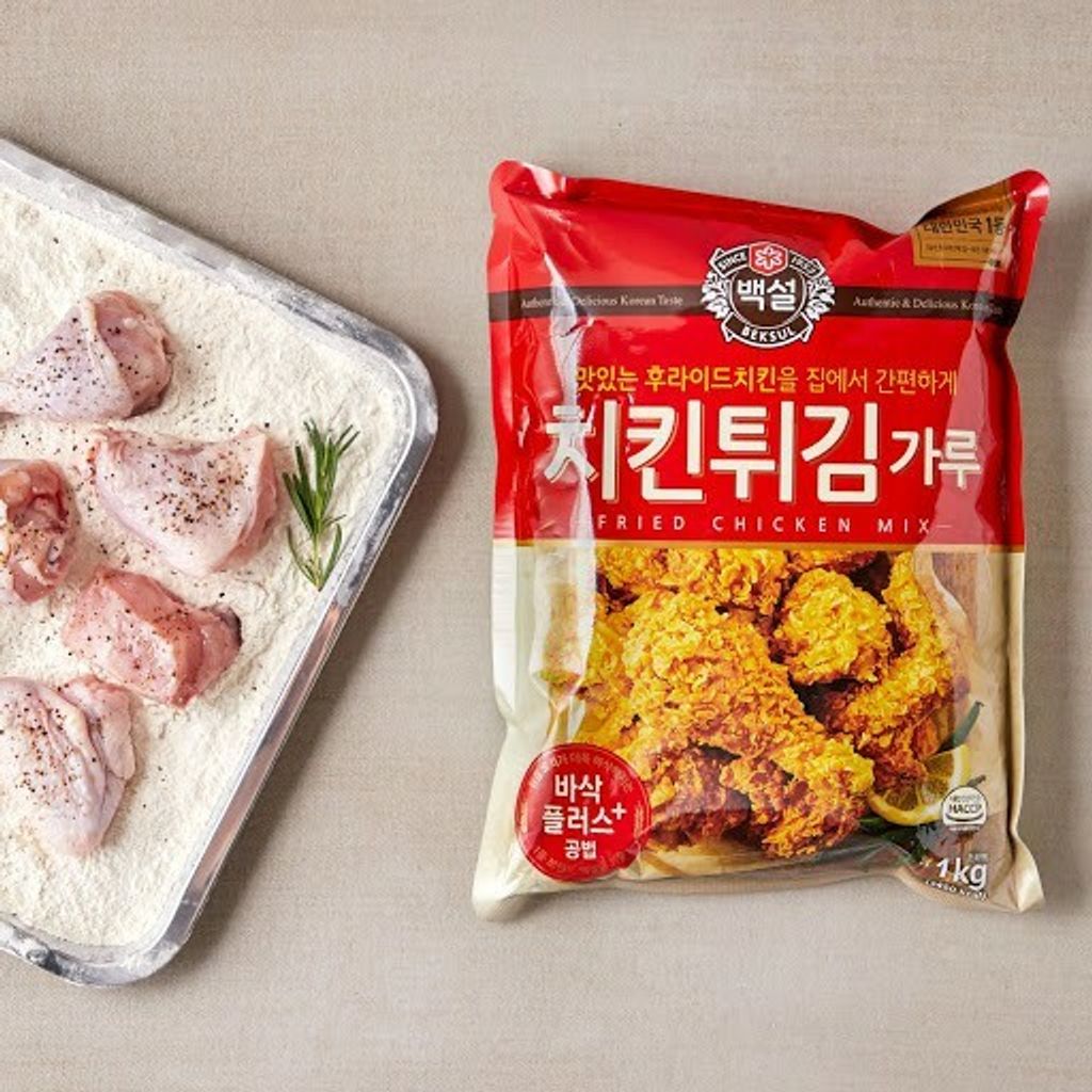  Korean Beksul Authentic & Delicious Korean Taste Crispy Fried  Chicken Mix 1Kg (1 Pack) : Grocery & Gourmet Food