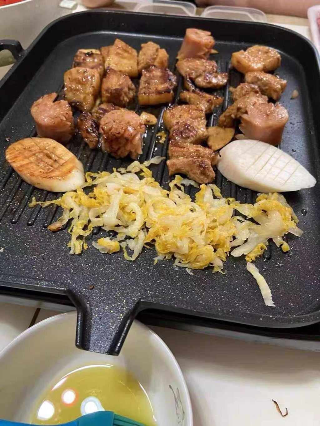 Induction Friendly Korean BBQ Pan Grill BBQ Frying Pan Korean BBQ Plate