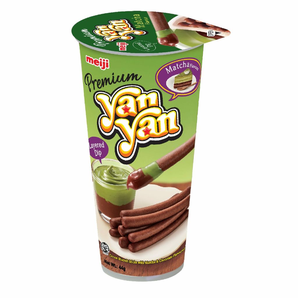 Meji YAN YAN Cup Chocolate Dip & Biscuit Stick Snack 44g HALAL