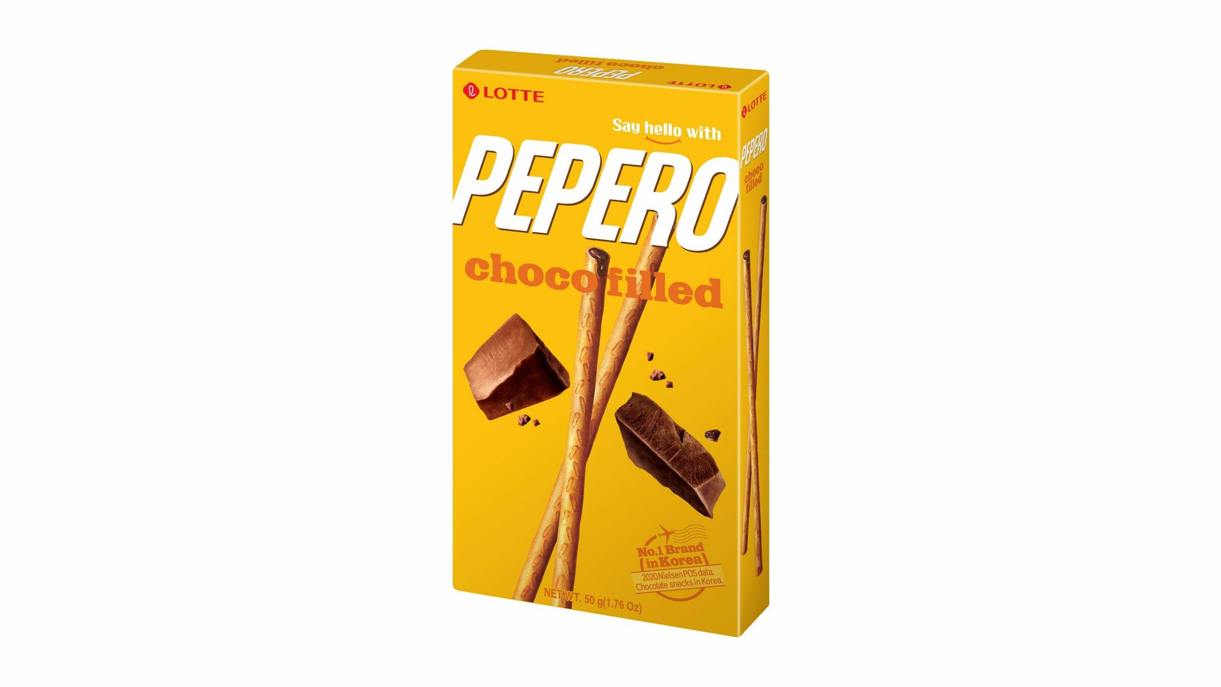 Lotte Pepero Almond/ White Chocolate Covered Biscuit Sticks 32g/ Pack 樂天  巧克力棒