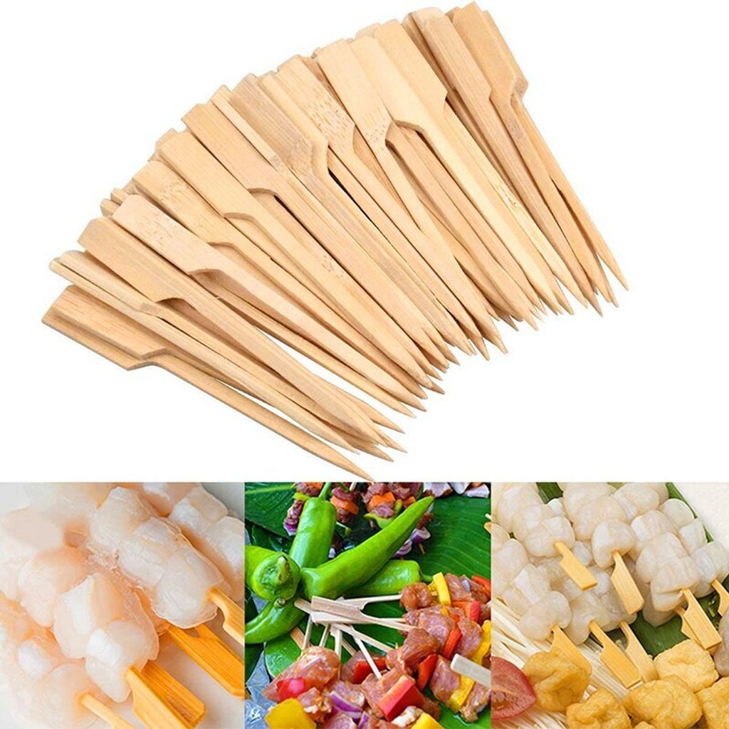 100-Pieces-BBQ-Bamboo-Skewers-9cm-Natural-Wood-Barbecue-Stick-Bamboo-Skewer-for-Grill-Parties-Cocktail