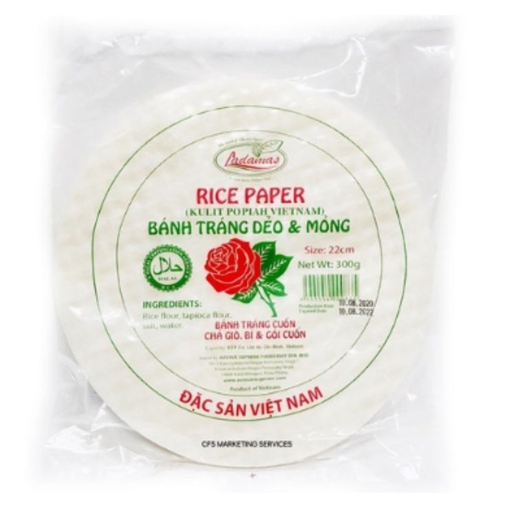 HALAL Vietnamese Rice Paper 22cm 300g Vietnam Spring Roll Rice Paper halal-vietnamese-rice-paper-22cm-300g-vietnam-spring-roll-rice-paper
