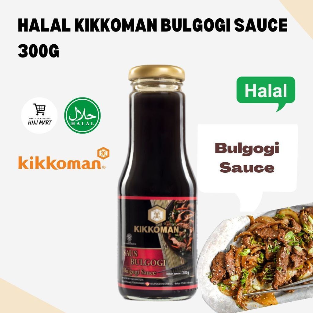 HALAL KIKKOMAN Bulgogi Sauce BBQ Sauce Yakiniku Sauce Halal