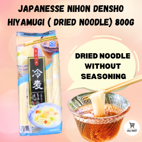 JAPAN NIHON DENSHO HIYAMUGI 800G / Japanese Dried Noodle Japanese