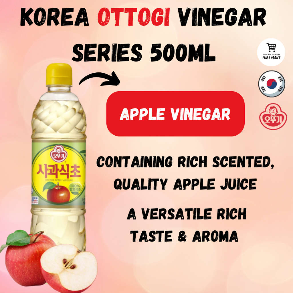 Korea Ottogi Vinegar 500ml Apple Vinegar Plum Vinegar Brown Rice