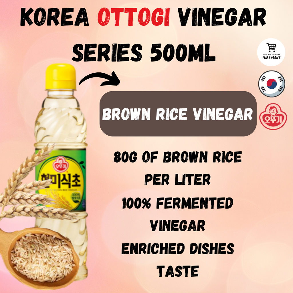 Korea Ottogi Vinegar 500ml Apple Vinegar Plum Vinegar Brown Rice