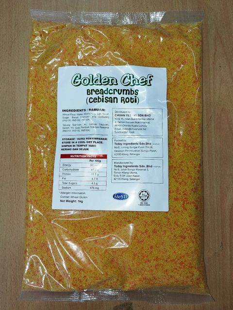 gold bread crumb