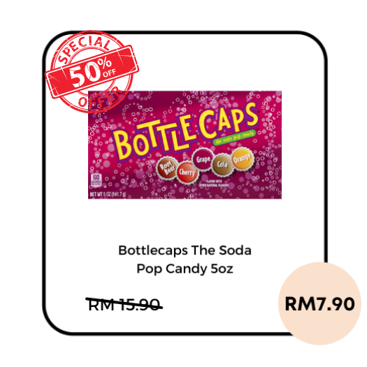 Bottlecaps the Soda pop Candy