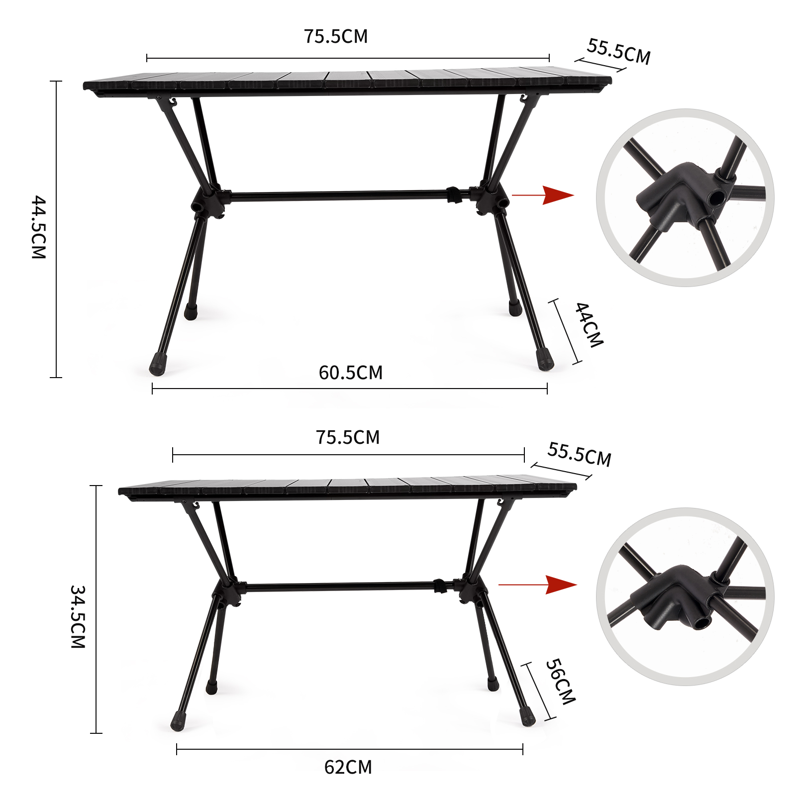 FT11 detachable aluminum alloy table.5