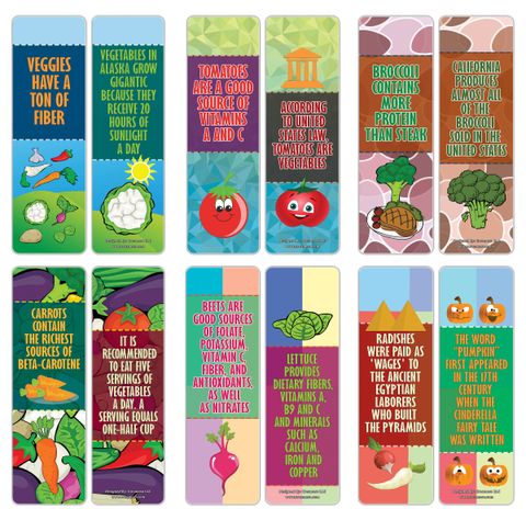 CNSBM2105_main_Fun Facts About Vegetables Bookmarks Series 2